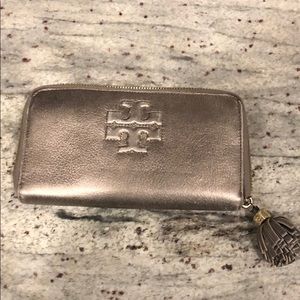 Tory Burch Metallic Wallet
